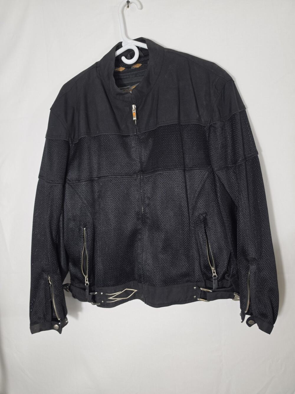 Power Trip Women's Mesh Motorcycle Jacket W/Liner Black Size Medium